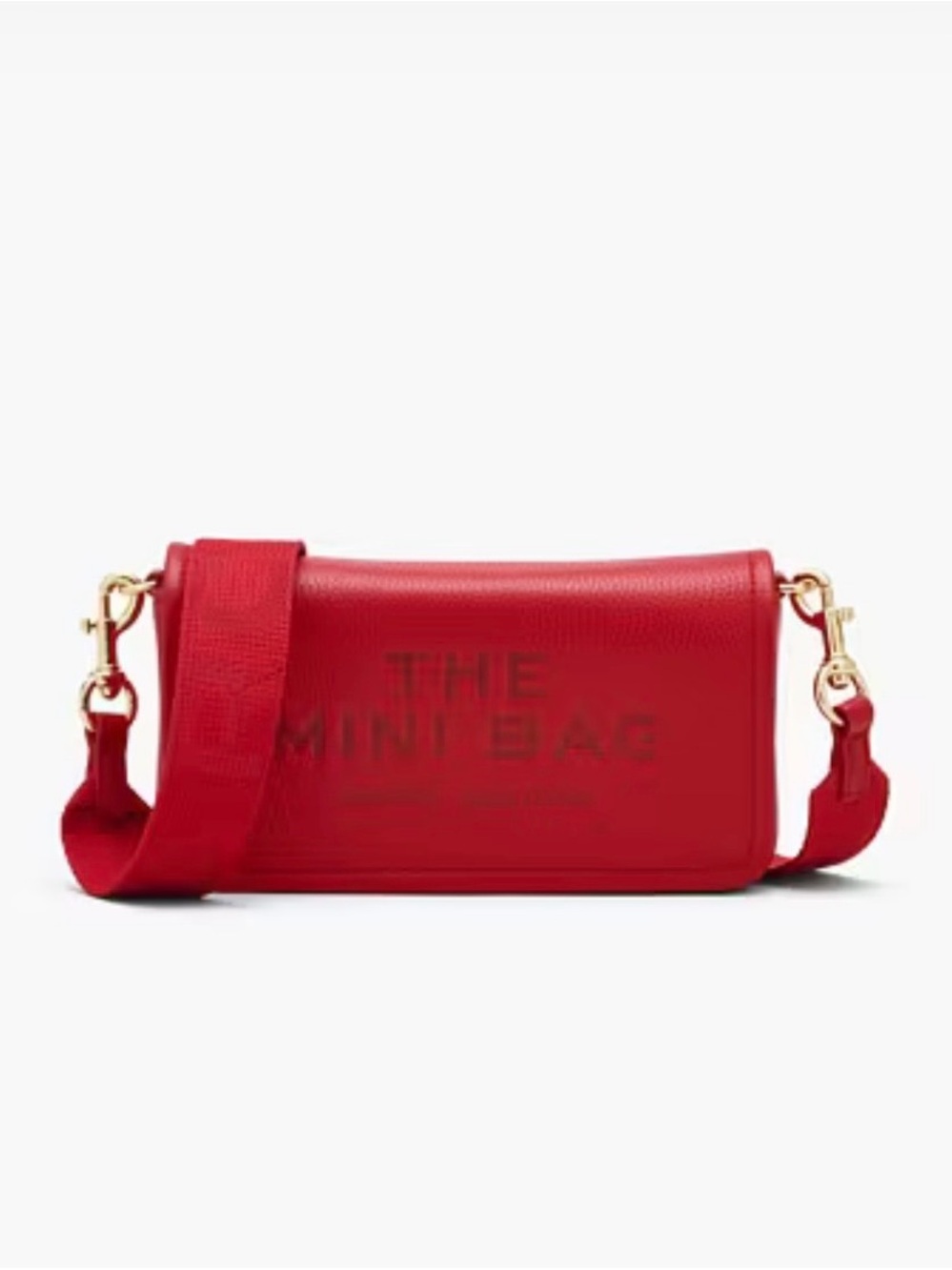 Marc Jacobs Mini Bag in bright red with adjustable strap - Picture 2 of 8